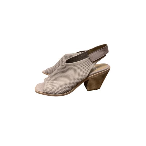 Eileen Fisher Avil Block Heel Leather Tan Sandal Sz 9 - Picture 3 of 8